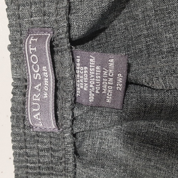 Laura Scott 22WP Gray slacks - Picture 5 of 10